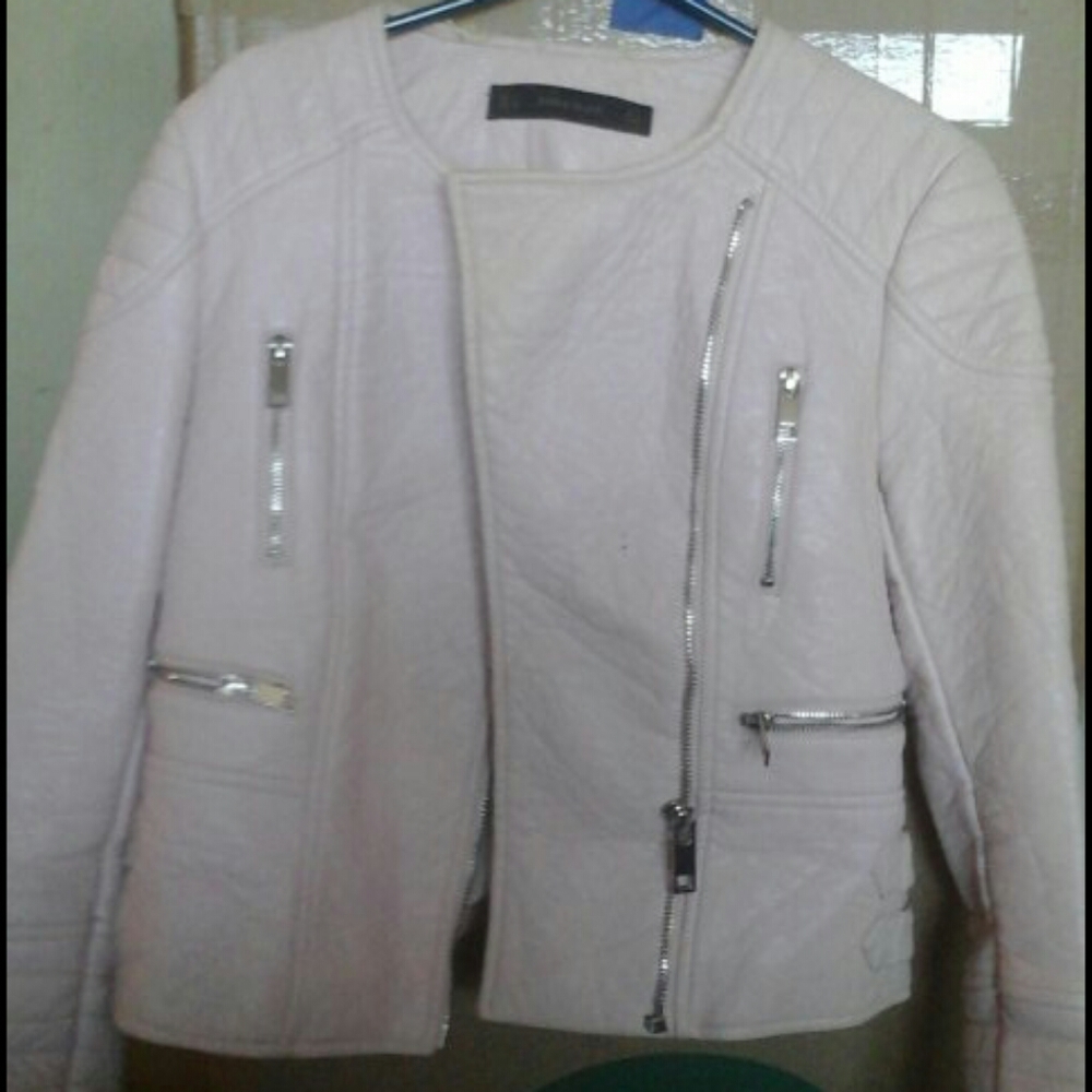 A pink jacket